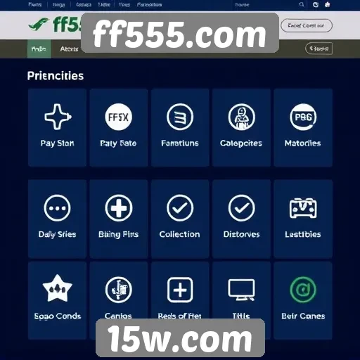 Análise das funcionalidades do site de jogos ff555