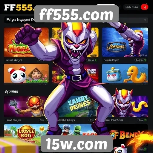 Exploração das opções de jogos disponíveis em ff555.com