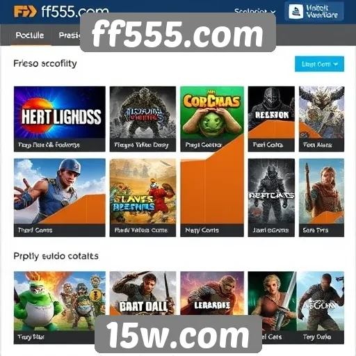 Análise da popularidade dos jogos em ff555.com