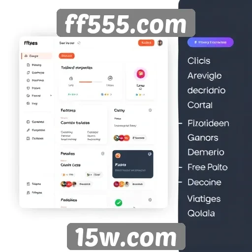 Interface do usuário do ff555.com é intuitiva e acessível